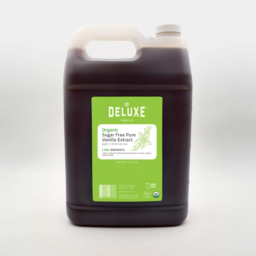Sugar Free Organic Pure Vanilla Extract (1 Gallon)